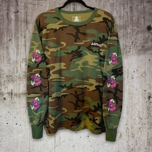 Asphalt Cherry Blossom Camo Long Sleeve Shirt